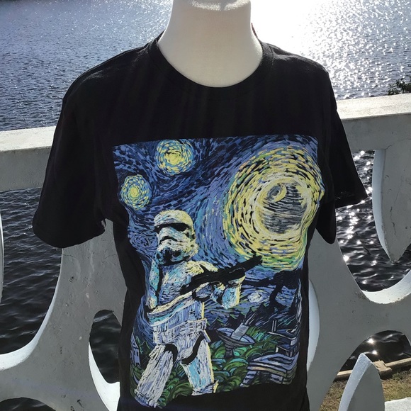 Star Wars Other - NWT Star Wars Fifth Sun Storm Trooper Starry Night 100% Cotton T-Shirt Size M
